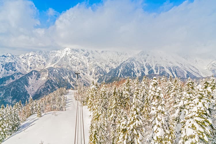 Shinhotaka Ropeway Takayama Gifu, Japan.