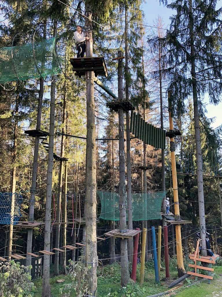 Rope Corse in Gubalowka, Zakopane, Poland
