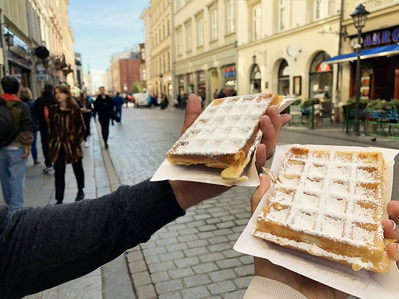 Best things to eat in Krakow Gofry