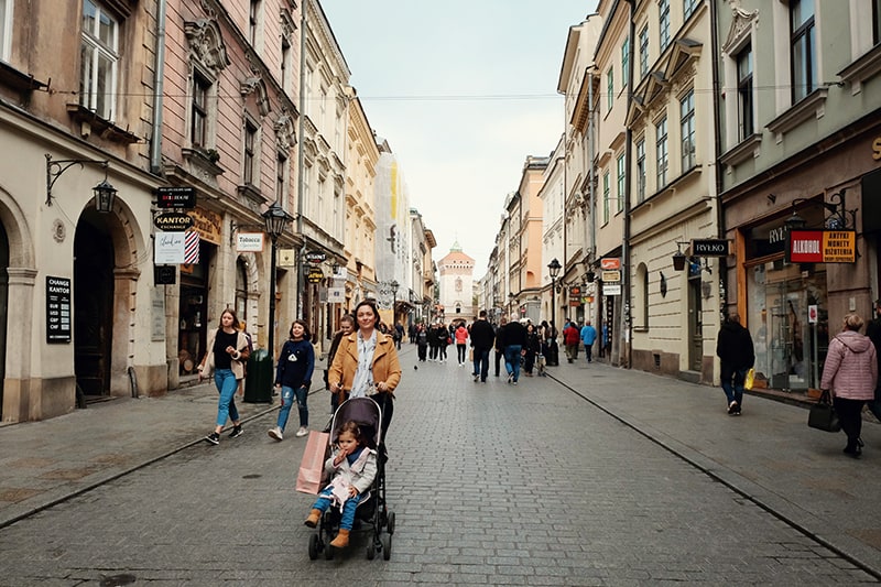 Royal Route in Krakow Old Town