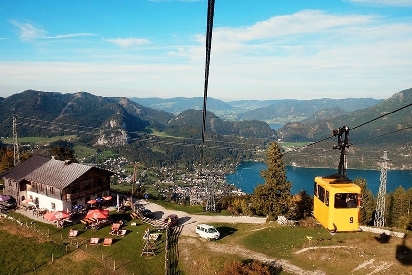 St Gilgen Cable Car in Austria