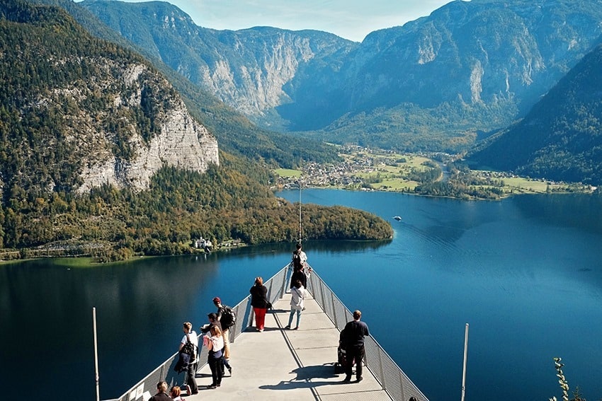 Viewing Platform over Hallstatt in Austria