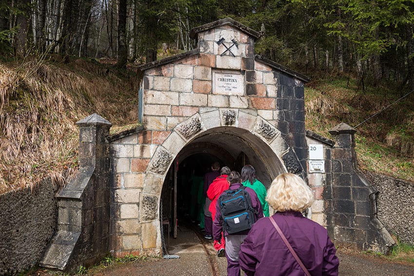 Visit to Salzwelten salt mines in Austria