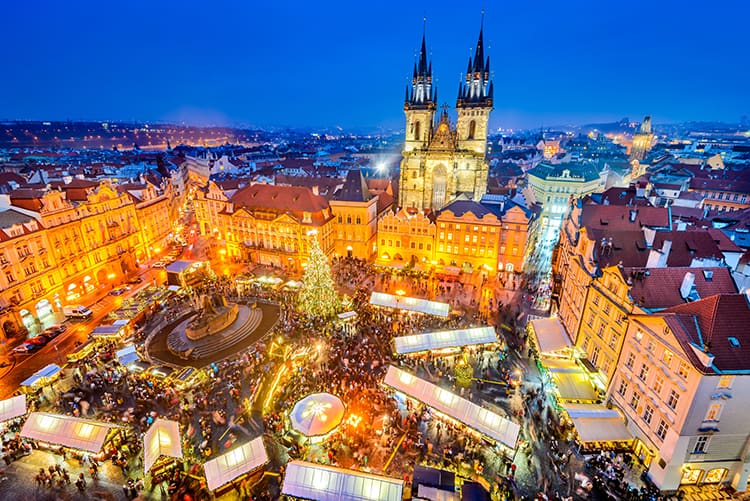 best family christmas vacations to Prague 