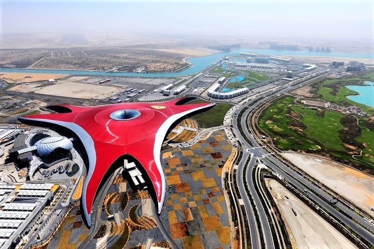 Abu Dhabi Ferrari World with kids