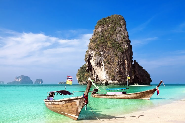 Krabi - Railay Beach - How to get from Krabi to Koh Lanta