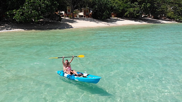 Kayaking at Koh Kradan Island