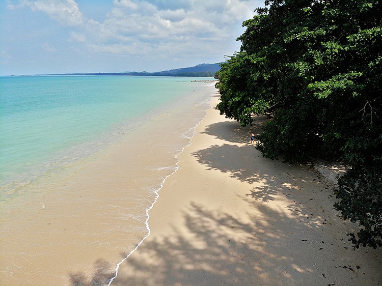 Pak Weep Beach Khao Lak Thailand, aerial view of the beach