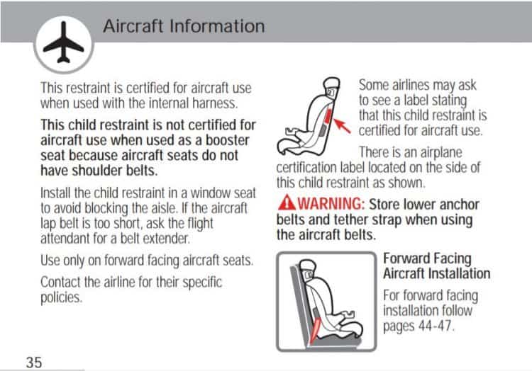 Faa Approved Car Seats, How To Know If Car Seat Is Airline Approved