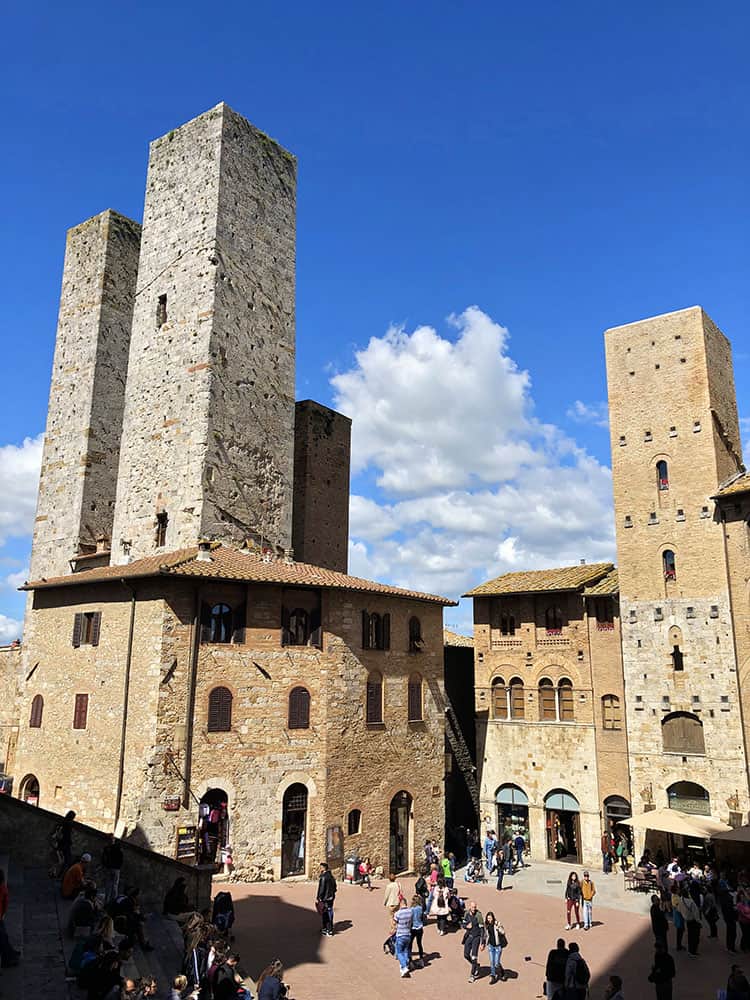 Piazza del Duomo is the main square in San Gimignano