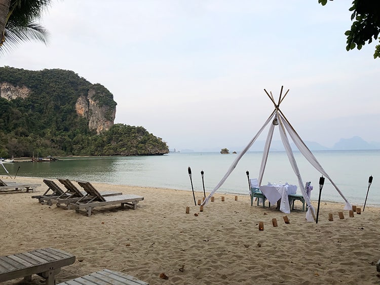 Romantic Dinner on Koh Yao Noi