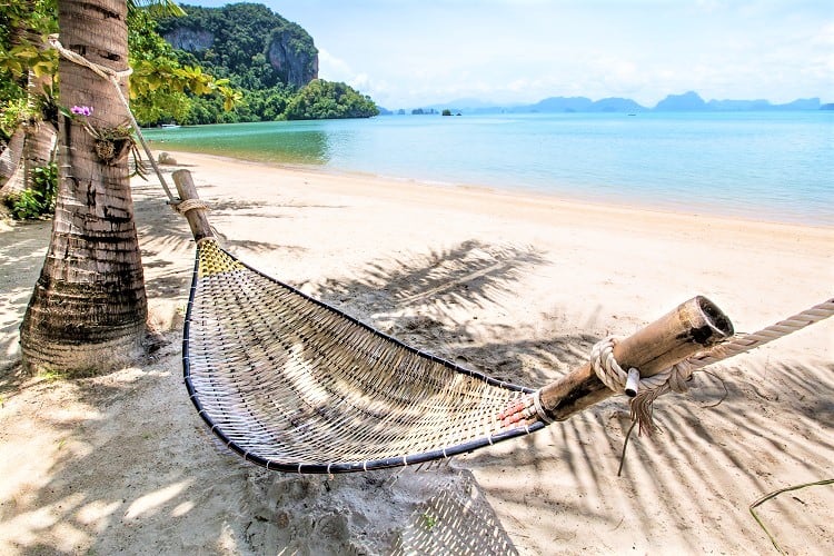 hammock on beach