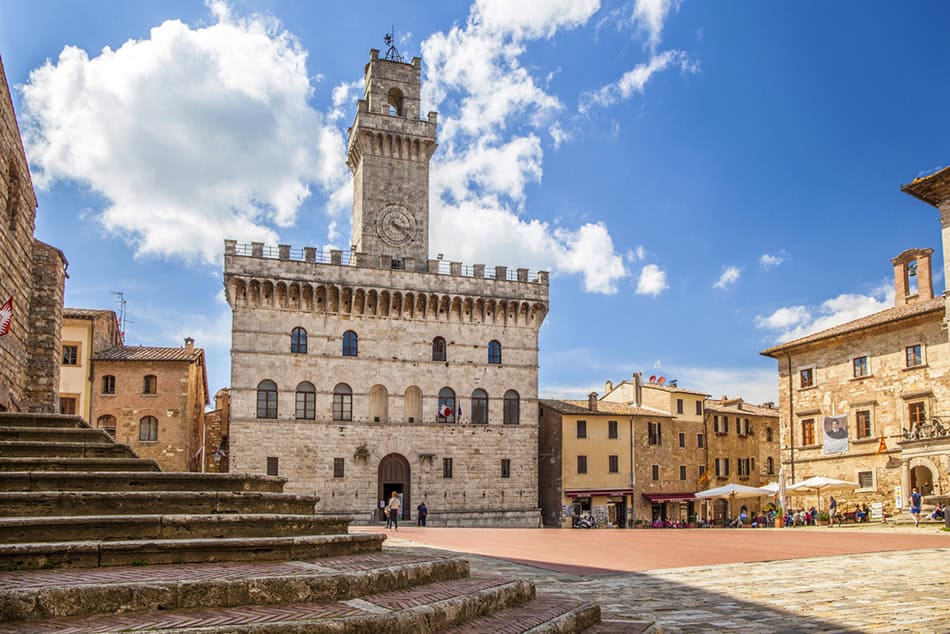 Montepulciano in Tuscany italy