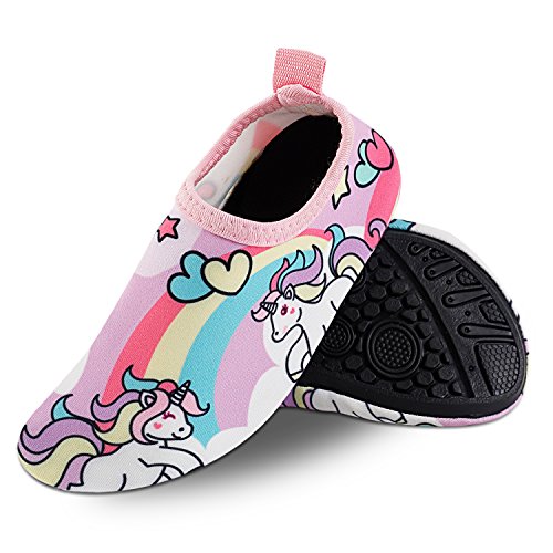 Details about   Unicorn Kids Slippers Water Shoes Quick Drying Swim Footwear Barefoot Aqua Socks 