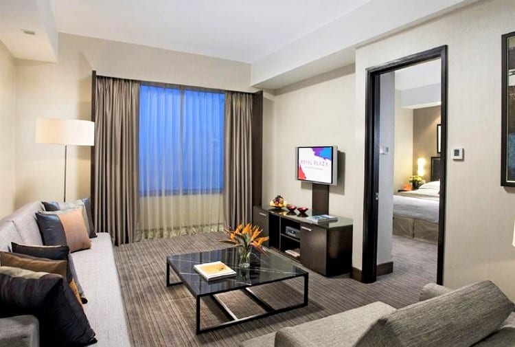 Best Singapore Accommodation for Families - Royal Plaza on Scotts Hotel - Living Room