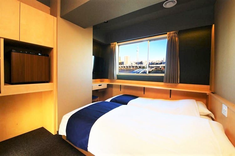 Best Small Hotels in Tokyo for Families - Hotel Wing International Select Asakusa Komagata - Twin Room