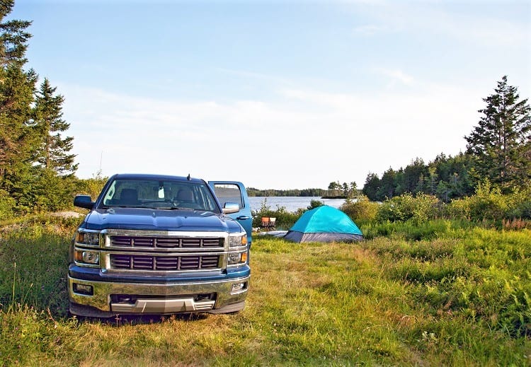 Pickup Truck Camping Trip