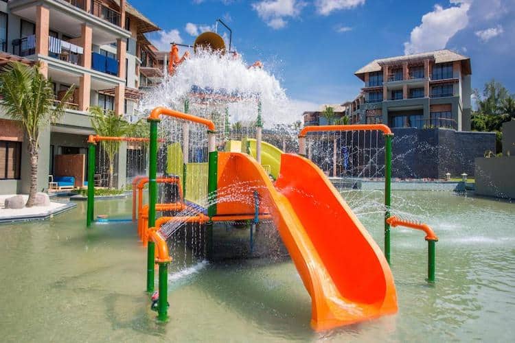 Mai Khaolak Beach Resort and Spa Slides in Pool for kids