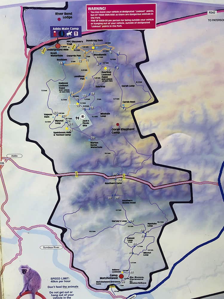 Addo-Elephant-National-Park--Map