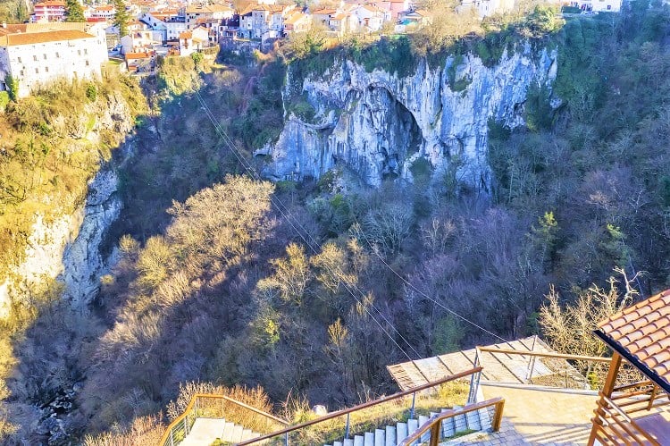 Pazin zip line, Istria, Croatia