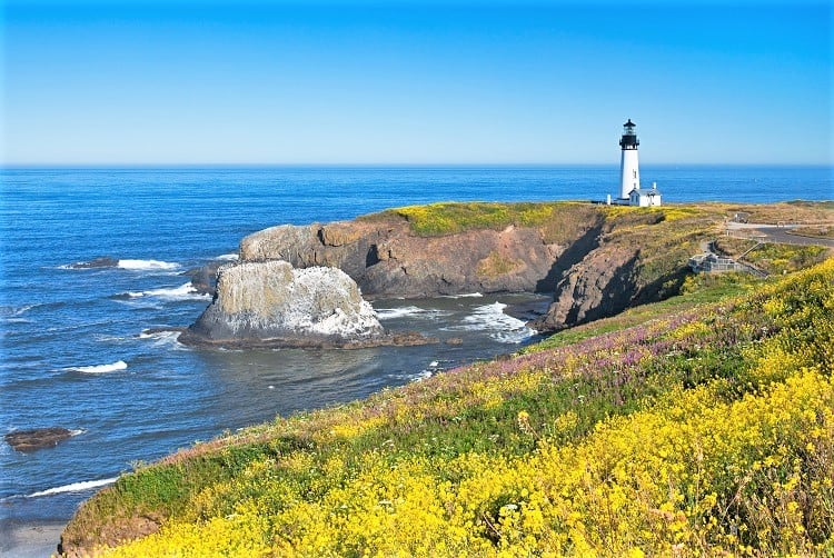 Yaquina Head Lighthouse Newport Oregon USA