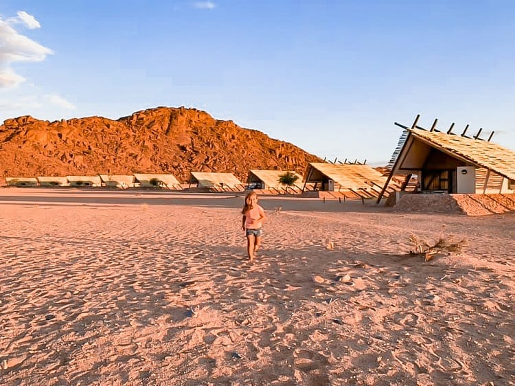 Camping in a desert with Kids - Namibia Desert Quiver Camp