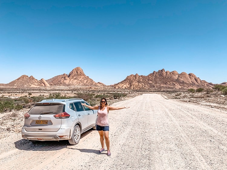 Driving in Spitzkoppe with Kids