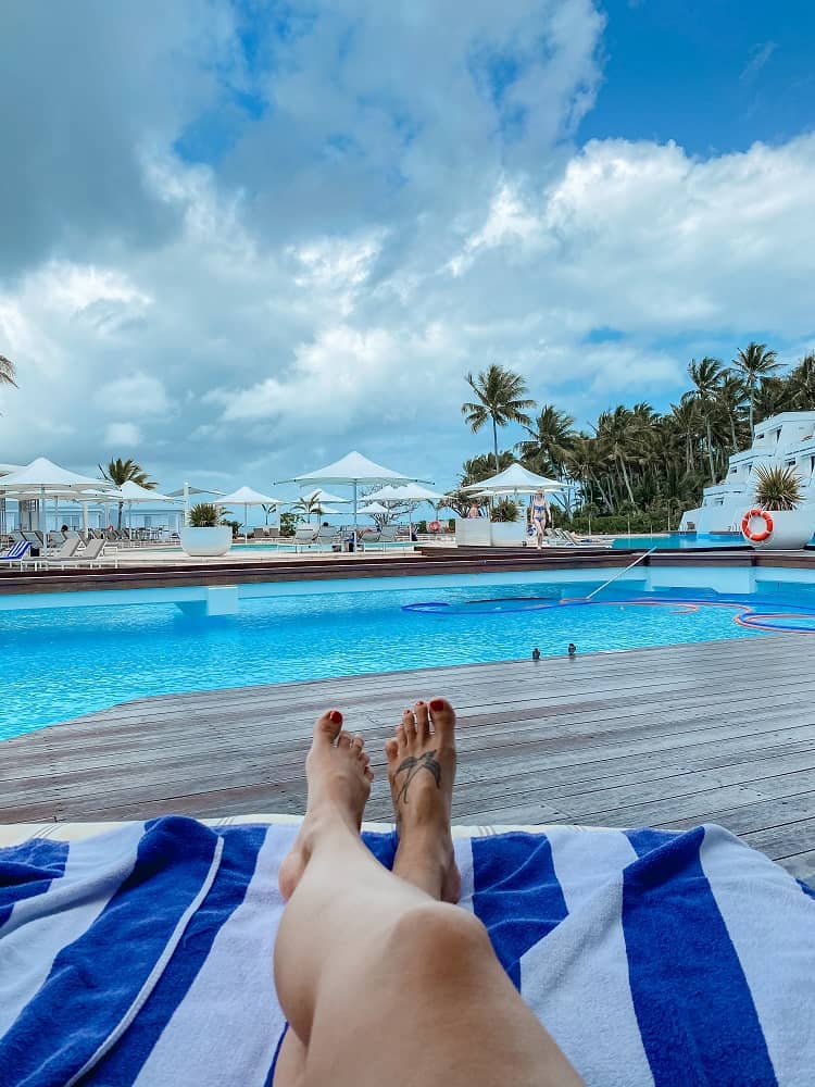 Intercontinental Hayman Island Resort - Pool View from Patio