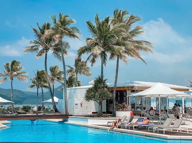 Intercontinental Hayman Island Resort - Pool View from Restaurant