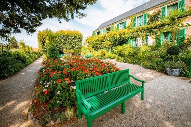 House and garden of Claud Monet, famous french impressionist painter in Giverny town in France