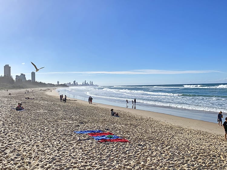 Burleigh Heads Beach on the Gold Coast, Queensland, Australia