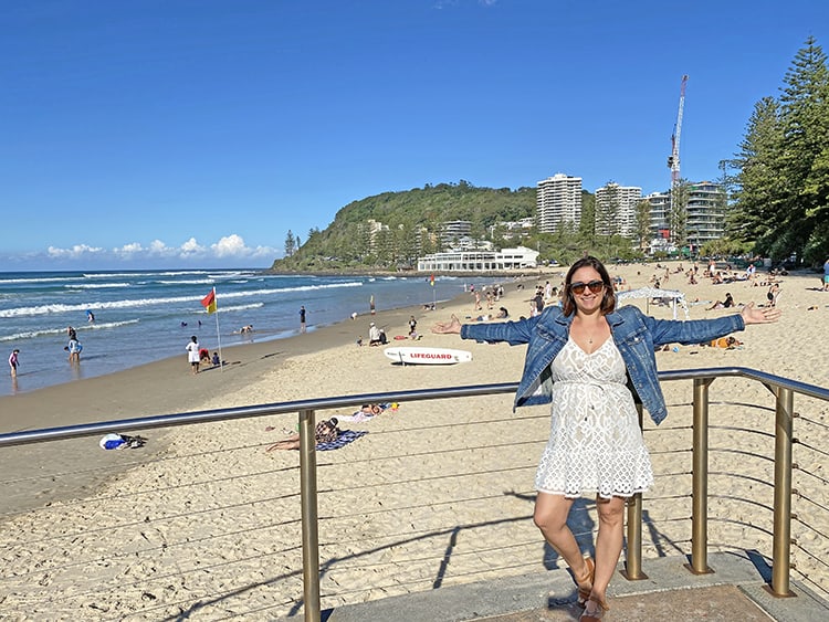 Burleigh Heads Beach Gold Coast Rocks, Queensland, Australia