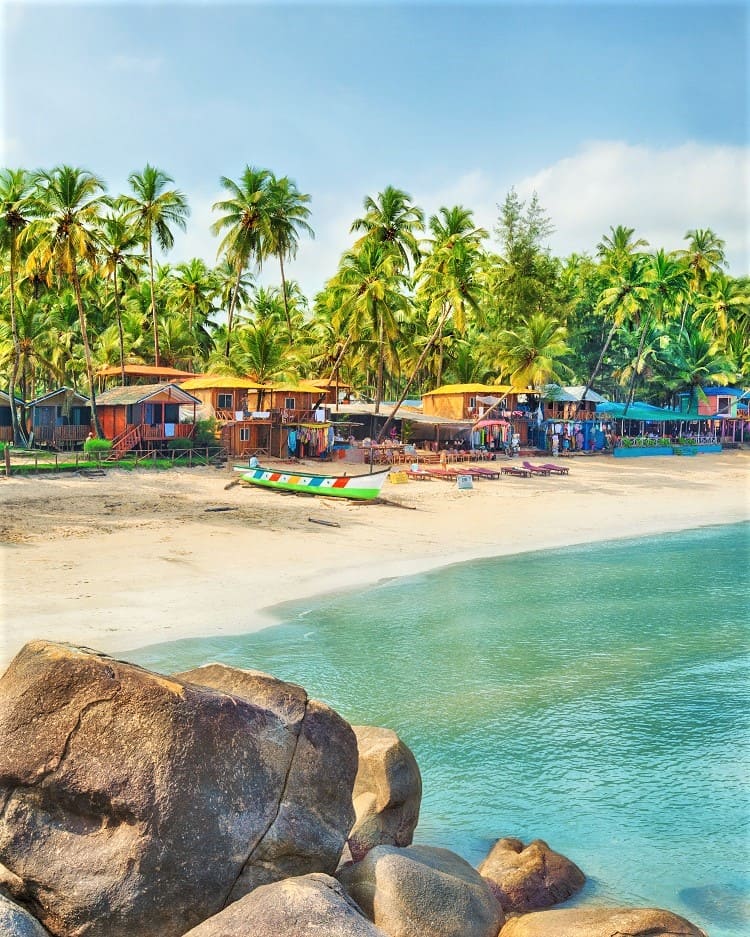 Palolem Beach in Goa India with Kids