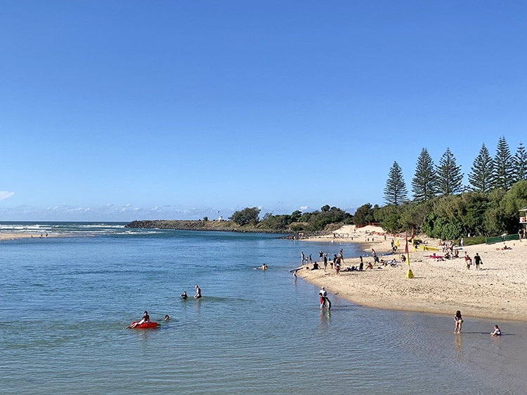 Tellebudgera Creek - Best Beaches on the Gold Coast, Queensland Australia