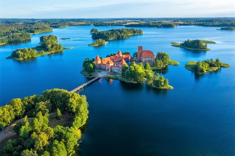 Old castle Trakai in Lithuania