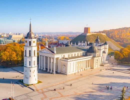 Vilnius Cathedral in Lithuania - top family attraction in the Baltics