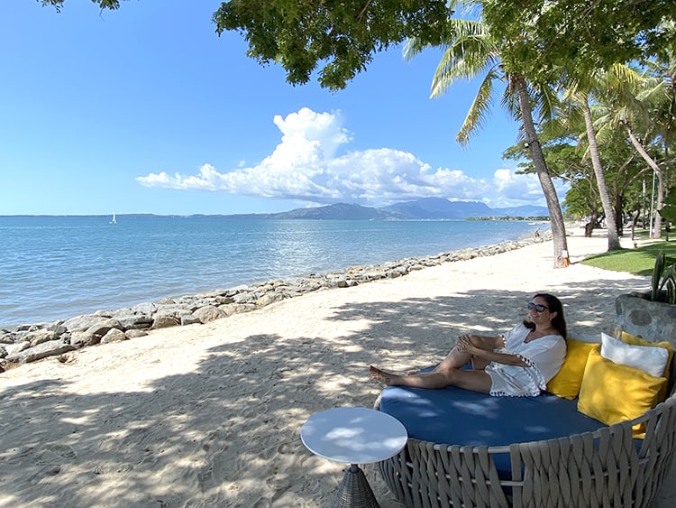 Sofitel Fiji Resort and Spa  Adults-only Waitui Beach Club and Room Review - Beach, Gazebos and Day Beds (3)
