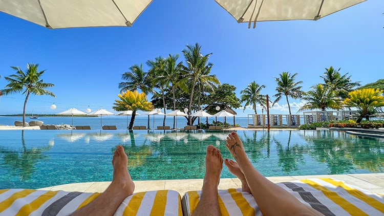 Sofitel Fiji Resort and Spa Adults-only Waitui Beach Club and Room Review - Waitui Beach Club Pool