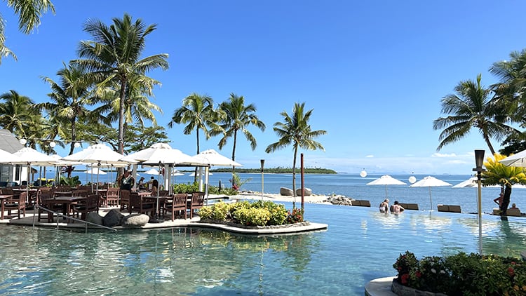 Sofitel Fiji Resort and Spa  Adults-only Waitui Beach Club and Room Review - Waitui Beach Club Pool