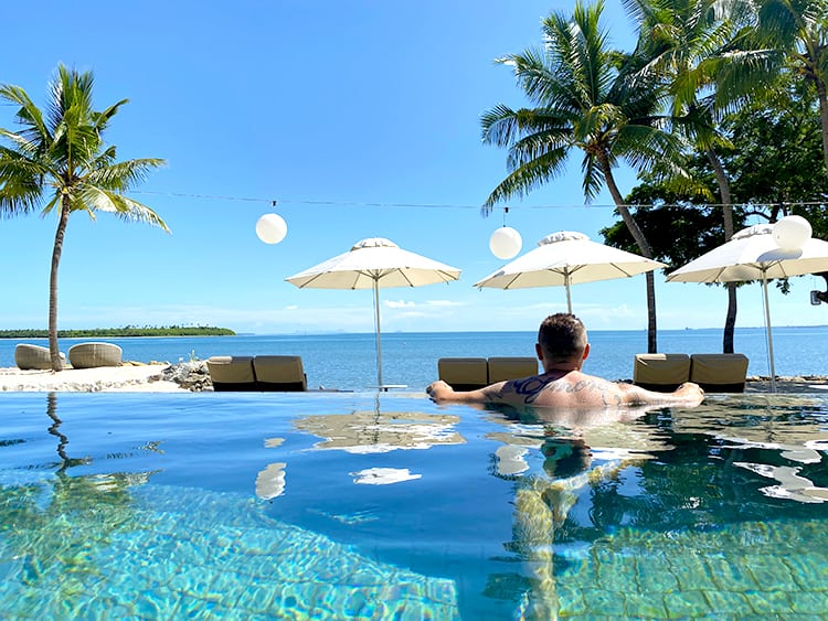 Sofitel Fiji Resort and Spa  Adults-only Waitui Beach Club and Room Review - Waitui Beach Club Pool