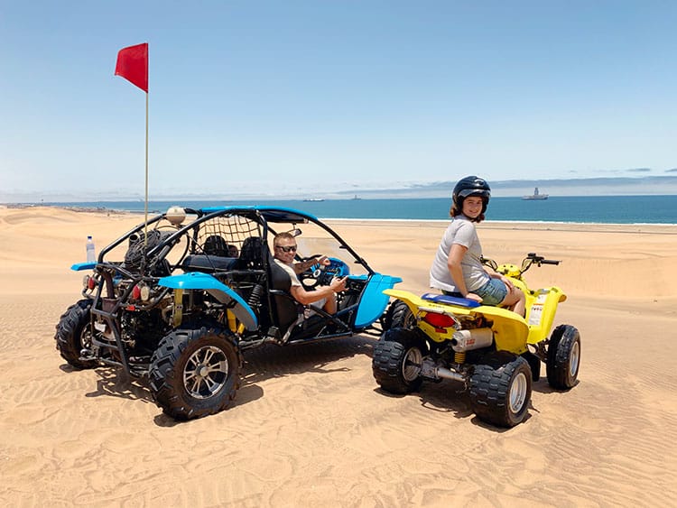 Desert quad biking in swakopmund