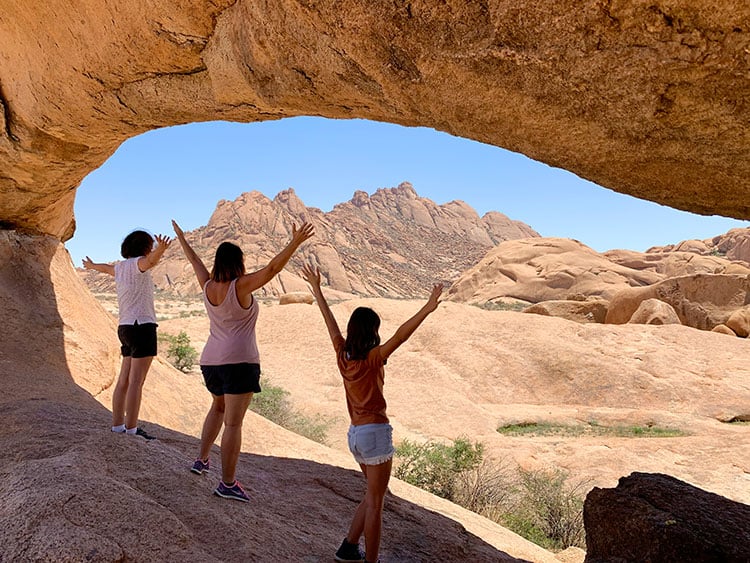 Spitzkoppe Natural Bridge in Namibia