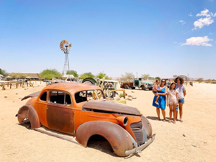 old rusty cars at Solitaire in Namibia