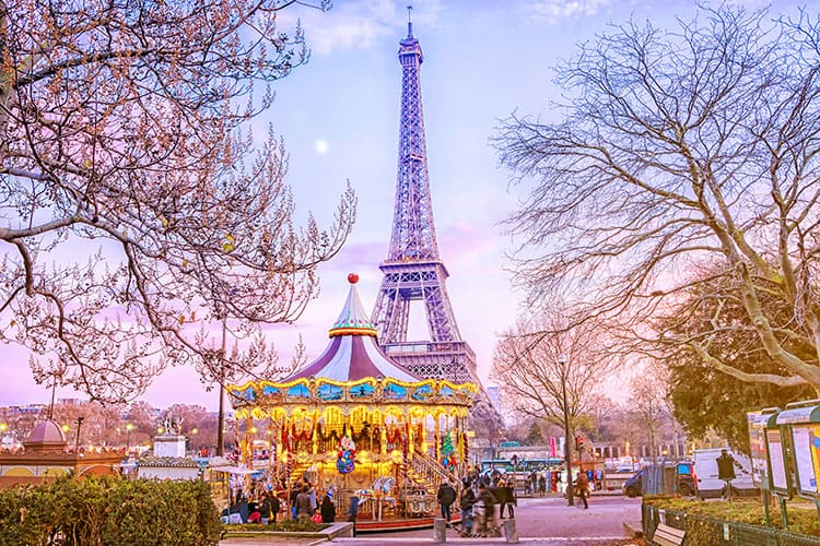 Paris France in December
