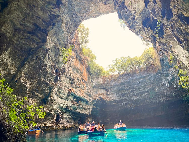 Melissani Lake Kefalonia Greece