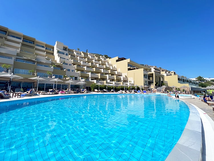 Blue Marine Resort and Spa Review - Crete Greece - Pool and the resort