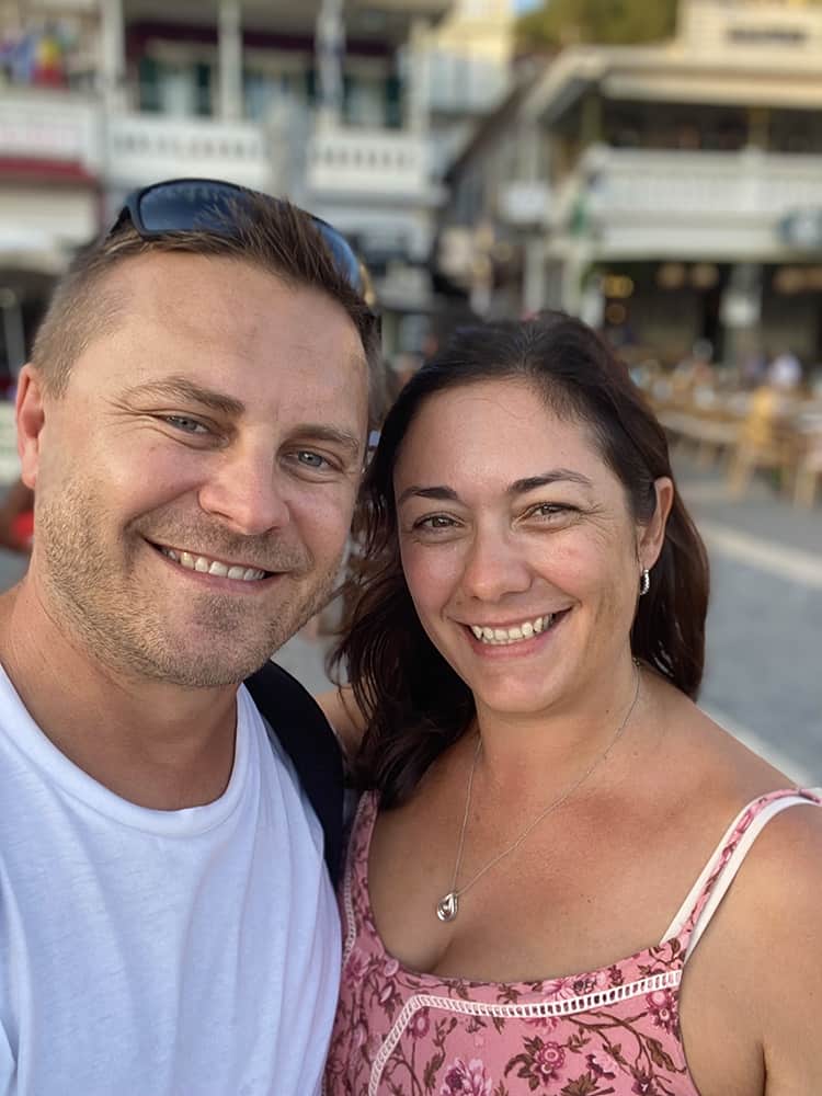 Parga Travel Guide - selfie of a couple at the Parga Harbour