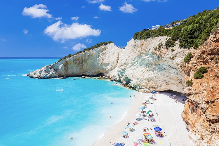 Porto Katsiki beach at Lefkada island, Greece