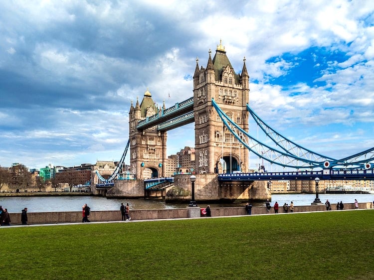 View of Tower Bridge London England