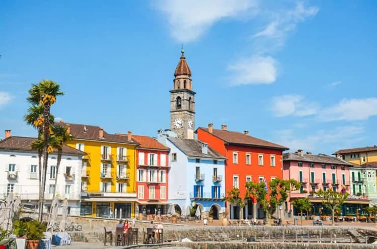 Ascona in Summer in Switzerland